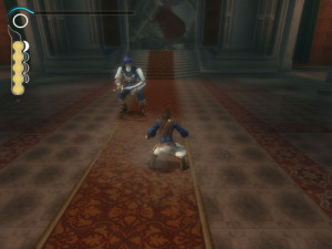 In Prince of Persia, it transpires that you turn everyone into time-things. Including your dad. You have to beat him up. It is...excruciating.